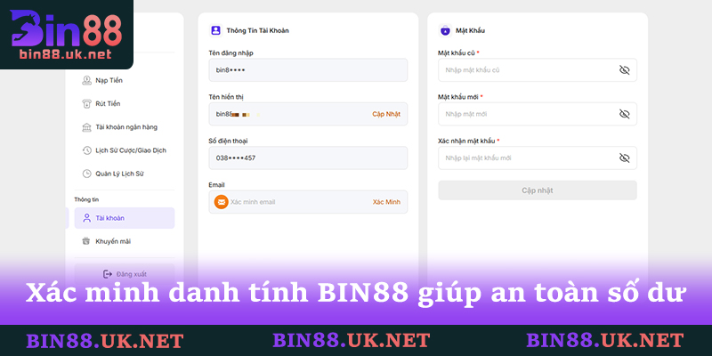 Quy Định Miễn Trừ Trách Nhiệm BIN88 Bảo Vệ Thành Viên 2 Xác minh danh tính BIN88 giúp tăng cường an toàn số dư